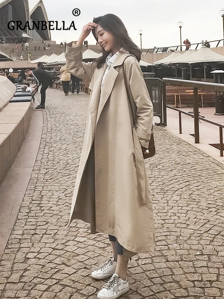 Windbreaker Female Mid-spring 2019 New Waist Belt Full Sleeve Solid Color Long Trench Coat Casual Hot
Windbreaker Female Mid-spring 2019 New Waist Belt Full Sleeve Solid Color Long Trench Coat Casual Hot