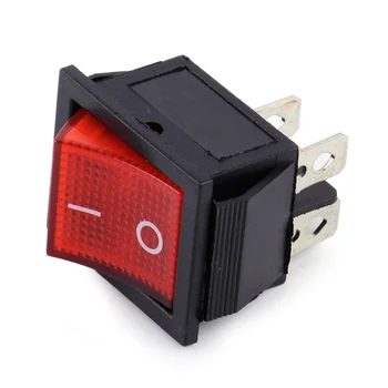 4 Pin Terminals On-Off Snap-in 2 Position 110V-220V Power Control Boat Rocker Switch Red Light for Car Motorcycle Dispenser
4 Pin Terminals On-Off Snap-in 2 Position 110V-220V Power Control Boat Rocker Switch Red Light for Car Motorcycle Dispenser