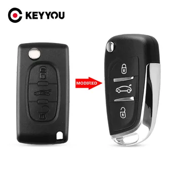 KEYYOU Modified 3 Buttons Flip Remote Key Shell Cover Uncut Blade Without Groove CE0536 For PEUGEOT 207 307 308
KEYYOU Modified 3 Buttons Flip Remote Key Shell Cover Uncut Blade Without Groove CE0536 For PEUGEOT 207 307 308