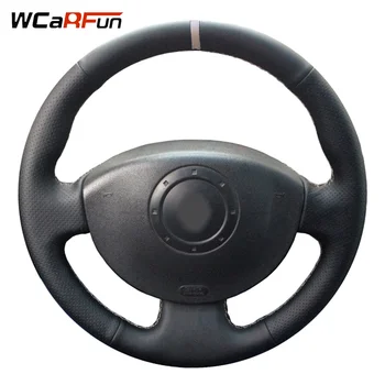 WCaRFun Black Leather White Marker Car Steering Wheel Cover for Renault Megane 2 2003-2008 Kangoo 2008 Scenic 2 2003-2009
WCaRFun Black Leather White Marker Car Steering Wheel Cover for Renault Megane 2 2003-2008 Kangoo 2008 Scenic 2 2003-2009