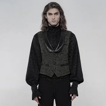 PUNKRAVE Men's Vintage Gothic Jacquard Vest Victoria Palace Formal Party Evening Dinner Waistcoat 
PUNKRAVE Men's Vintage Gothic Jacquard Vest Victoria Palace Formal Party Evening Dinner Waistcoat