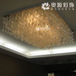 Mediterranean Pastoral Rectangular Led Round shells Crystal Ceiling Light For Living Room
Mediterranean Pastoral Rectangular Led Round shells Crystal Ceiling Light For Living Room
