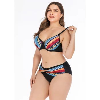 2020 New Stripped Patchwork Swimsuit Women Plus Size Swimwear Push Up Bathing Suit L-4XL Girl High Waist Backless Bikini Set
2020 New Stripped Patchwork Swimsuit Women Plus Size Swimwear Push Up Bathing Suit L-4XL Girl High Waist Backless Bikini Set