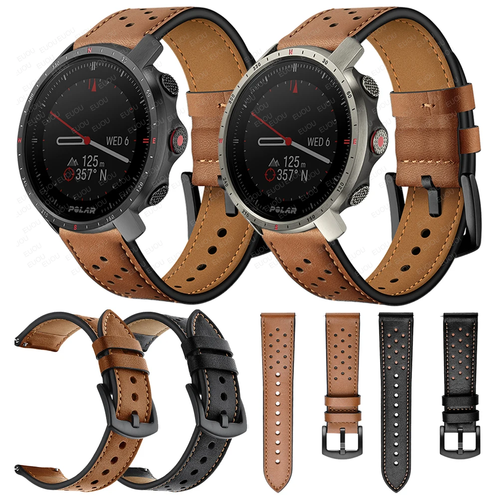 Кожаный ремешок, совместимый с POLAR Grit X Pro Titan, умный ремешок для часов POLAR VANTAGE M2 M/IGNITE 2/UNITE 
Кожаный ремешок, совместимый с POLAR Grit X Pro Titan, умный ремешок для часов POLAR VANTAGE M2 M/IGNITE 2/UNITE