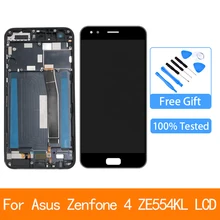 Écran tactile LCD de remplacement avec châssis, pour Asus Zenfone 4 ZE554KL Z01KD Z01KDA, Original=