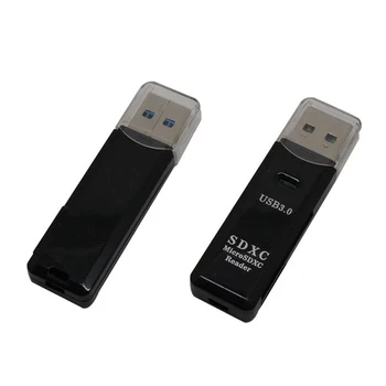 USB3.0 Card Reader 2 in 1 High Speed 2-Slot SD/Micro SDXC SDHC Memory Card Reader Portable TF Card Adapter Converter
USB3.0 Card Reader 2 in 1 High Speed 2-Slot SD/Micro SDXC SDHC Memory Card Reader Portable TF Card Adapter Converter