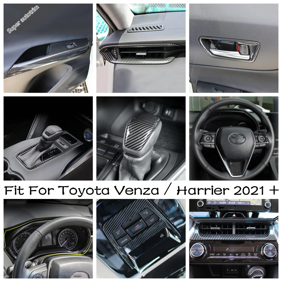 Center Console Dashboard Panel AC Cover Steering Wheel Trim Carbon Fiber Look Accessories For Toyota Venza / Harrier 2021 - 2023
Center Console Dashboard Panel AC Cover Steering Wheel Trim Carbon Fiber Look Accessories For Toyota Venza / Harrier 2021 - 2023