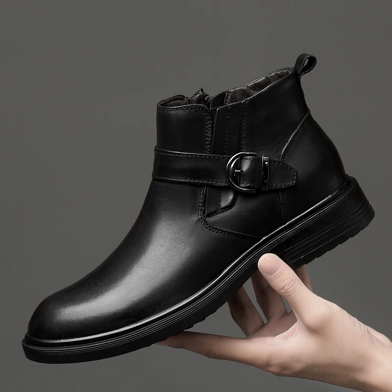 Mens Leather Boots Business Office Formal Short Ankle Martin Boots Stylish Chelsea 2020 dr martens martin boots zapatos hombre
Mens Leather Boots Business Office Formal Short Ankle Martin Boots Stylish Chelsea 2020 dr martens martin boots zapatos hombre