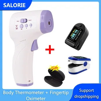 OLED Fingertip Oximeter Blood Oxygen Saturation Meter Medical Pulse Heart Rate SPO2 Monitor Laser Temperature Tool Health Care
OLED Fingertip Oximeter Blood Oxygen Saturation Meter Medical Pulse Heart Rate SPO2 Monitor Laser Temperature Tool Health Care