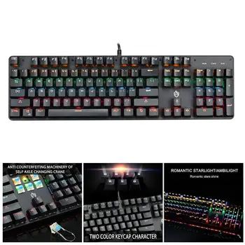 Gaming Mechanical Keyboard Blue Red Switch 87key RU/US Backlit RGB/ Anti-ghosting PC USB Keyboard Laptop Mix Wired For Game A9T0
Gaming Mechanical Keyboard Blue Red Switch 87key RU/US Backlit RGB/ Anti-ghosting PC USB Keyboard Laptop Mix Wired For Game A9T0