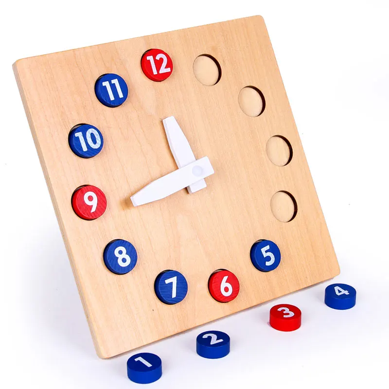 Montessori Wooden Teaching Time Number Block Puzzle Sorter Early Learning Educational Wooden Toy Children Math Toy J2444Y
Montessori Wooden Teaching Time Number Block Puzzle Sorter Early Learning Educational Wooden Toy Children Math Toy J2444Y