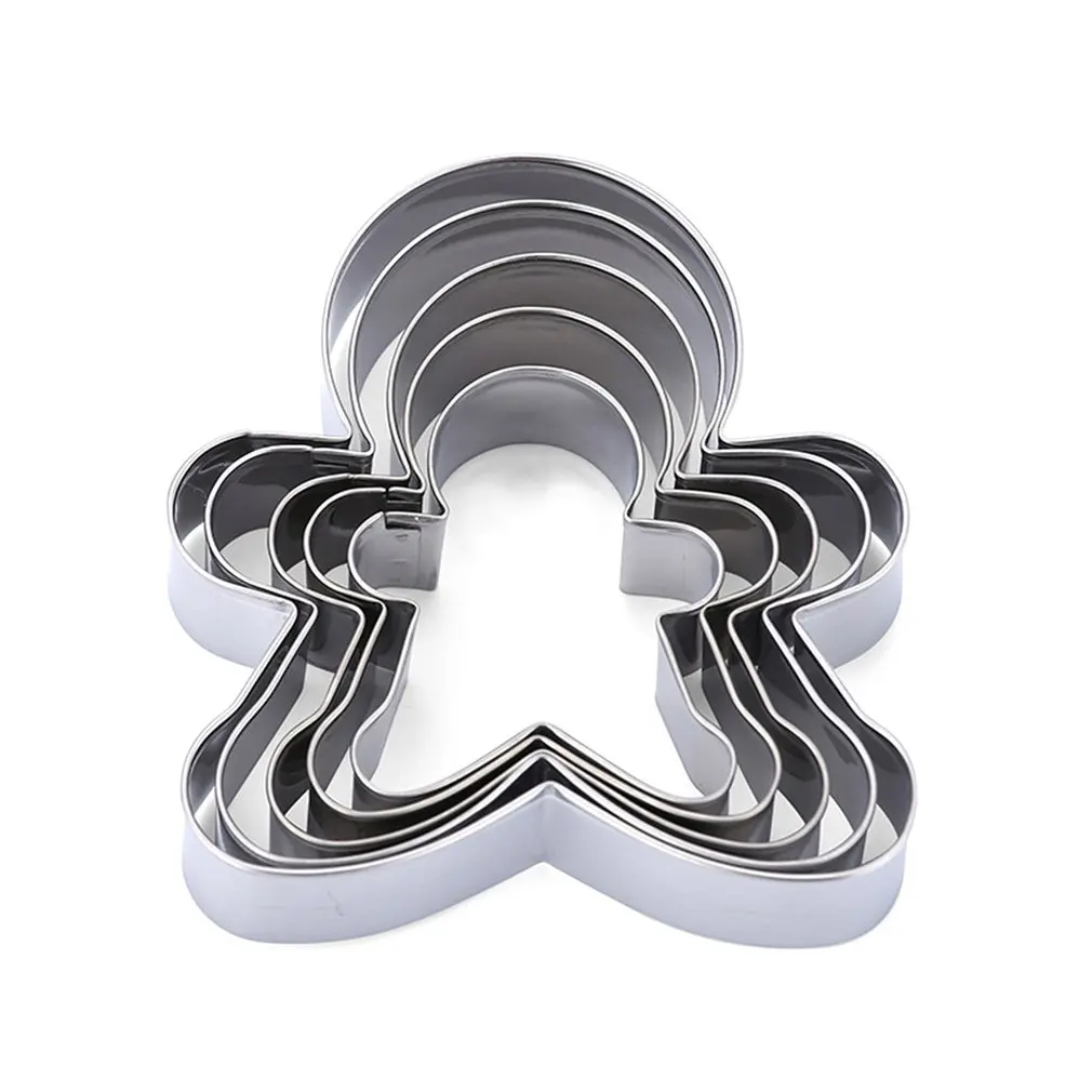 5PCS Set Home Man Cutters Stainless Steel Cookie Cutter Gingerbread Man Shapes for Kids Set Cake Mold
5PCS Set Home Man Cutters Stainless Steel Cookie Cutter Gingerbread Man Shapes for Kids Set Cake Mold