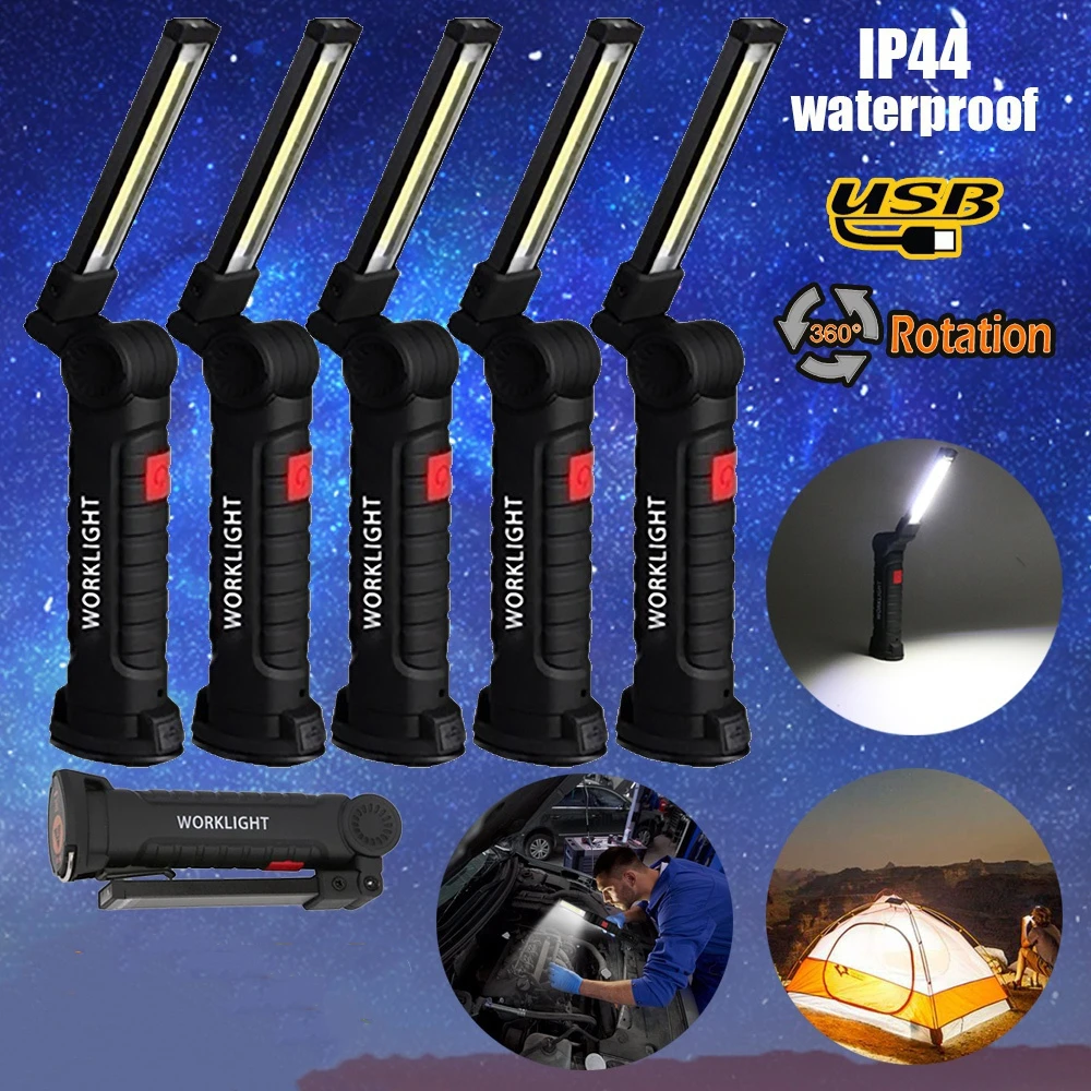 Folding Rechargeable COB LED Slim Work Light Bright Flashlight Inspection Lamp Magnetic Pocket Light Flashlight Flexible Light
Folding Rechargeable COB LED Slim Work Light Bright Flashlight Inspection Lamp Magnetic Pocket Light Flashlight Flexible Light