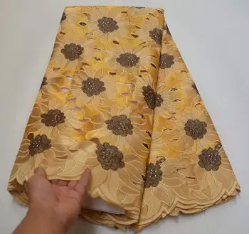 Yellow African Dry Lace Fabric High Quality Swiss Voile Laces Switzerland 100% cotton Nigerian Voile Lace Fabric 5 yards CFR05
Yellow African Dry Lace Fabric High Quality Swiss Voile Laces Switzerland 100% cotton Nigerian Voile Lace Fabric 5 yards CFR05