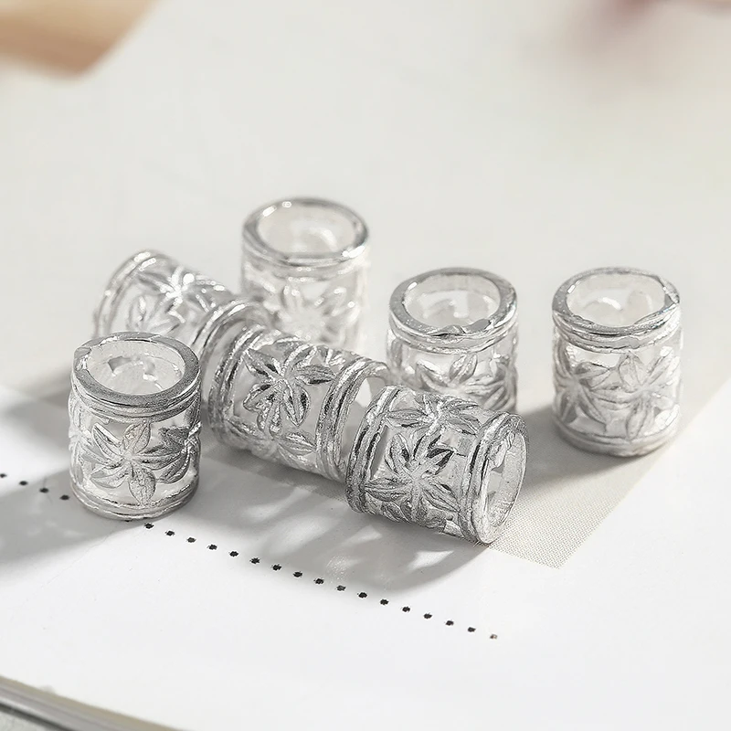 2Pcs 6x5.5mm 925 Sterling Silver Color Cylinder Flowers Pattern Spacers Beads For Necklace DIY Jewelry Components Makings 92553
2Pcs 6x5.5mm 925 Sterling Silver Color Cylinder Flowers Pattern Spacers Beads For Necklace DIY Jewelry Components Makings 92553