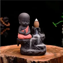 1Pc Burner The Little Monk Small Buddha Censer Ceramic Waterfall Backflow Incense Burner Holder Home Decor Teahouse Home Use
1Pc Burner The Little Monk Small Buddha Censer Ceramic Waterfall Backflow Incense Burner Holder Home Decor Teahouse Home Use