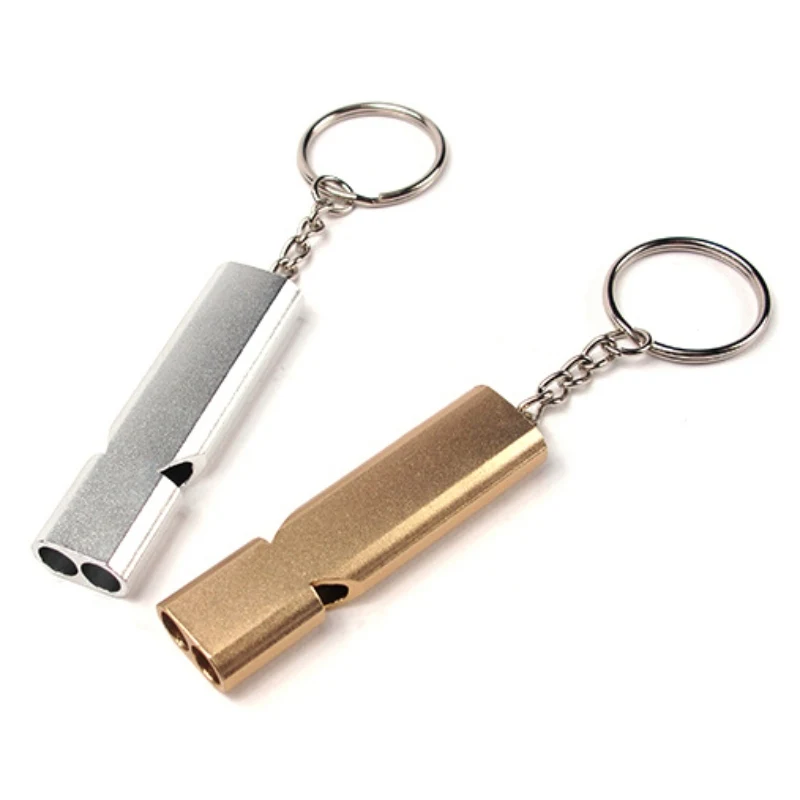 Double Pipe High Decibel Aluminum Alloy Outdoor Emergency Survival Whistle Keychain Cheerleading Whistle Multifunction Tool
Double Pipe High Decibel Aluminum Alloy Outdoor Emergency Survival Whistle Keychain Cheerleading Whistle Multifunction Tool