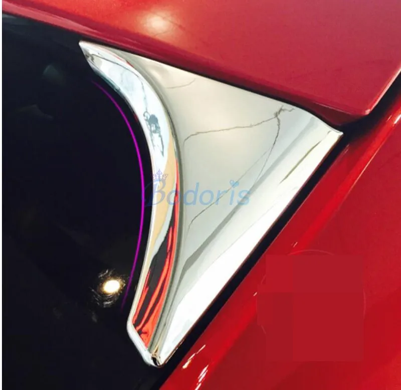 For Nissan Qashqai 2014 2015 2016 2017 2018 Rear Window Side Spoiler Moulding Trim Triangle Cover Chrome Car Styling Accessories 
For Nissan Qashqai 2014 2015 2016 2017 2018 Rear Window Side Spoiler Moulding Trim Triangle Cover Chrome Car Styling Accessories
