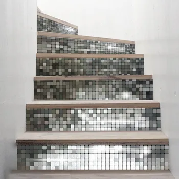 Sparkling Sequins Splicing Stairs Stickers 13Pcs Modern Design Self Adhesive 3D Art Staircase Stickers Decal for Party Decor Bar
Sparkling Sequins Splicing Stairs Stickers 13Pcs Modern Design Self Adhesive 3D Art Staircase Stickers Decal for Party Decor Bar