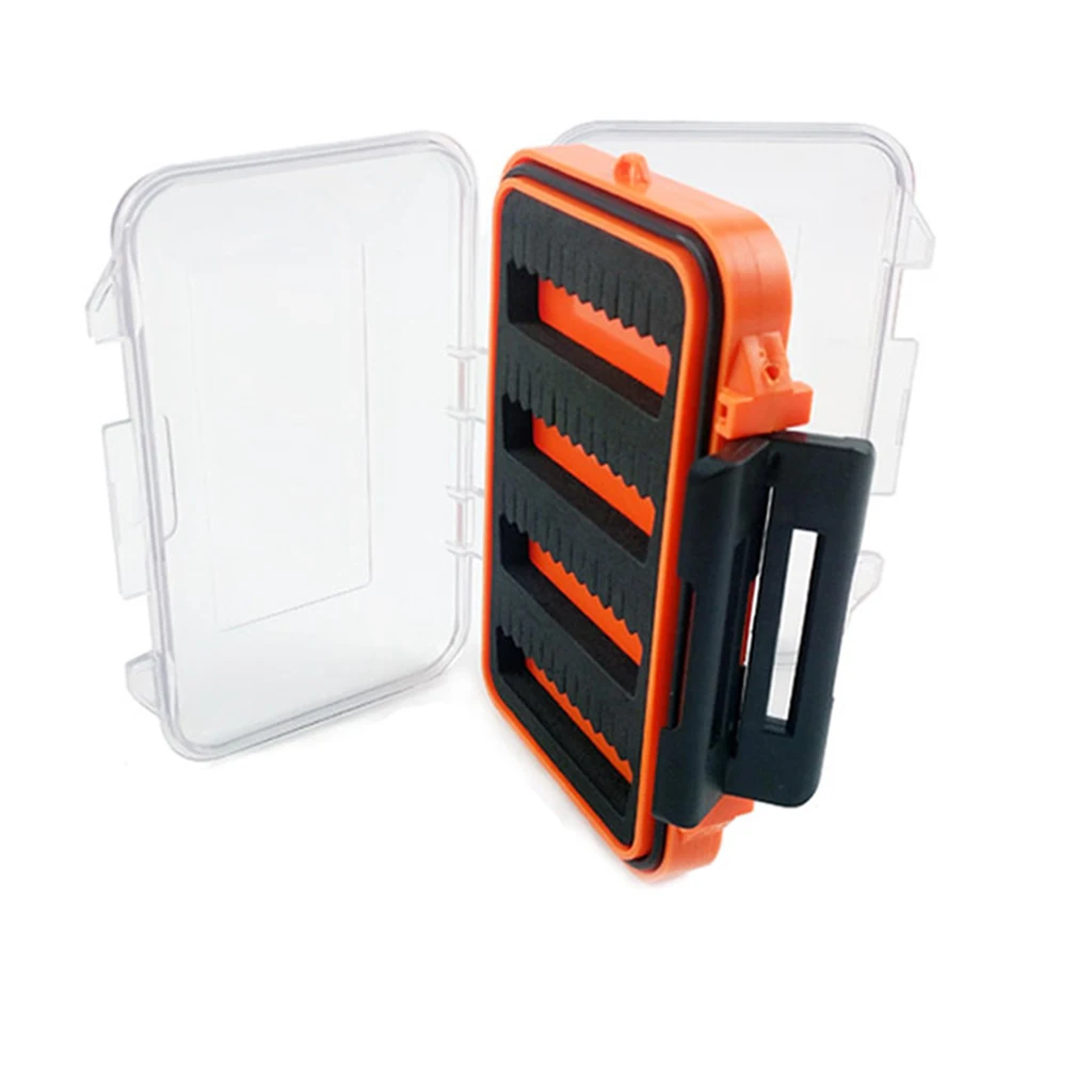 Fly Fishing Box 2 Sided Clear Case Waterproof Tough Holds Hundreds of Flies Fly Fishing Box 2 Sided Clear Case Waterproof Tough Holds Hundreds of Flies