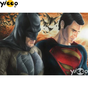 Full Square/round Drill Diamond Painting Cross stitch Superman and Batman Diamond Embroidery Rhinestone Mosaic Decor Gift EX0680 
Full Square/round Drill Diamond Painting Cross stitch Superman and Batman Diamond Embroidery Rhinestone Mosaic Decor Gift EX0680