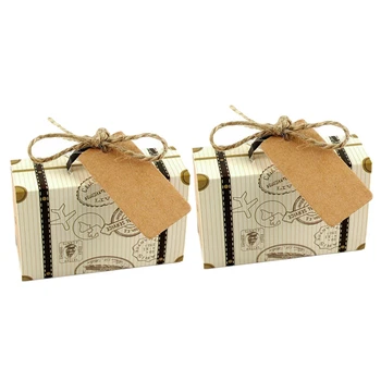 2 packs Vintage Mini Suitcase Sweet Cake Candy Box Wedding Party Favor Gift Boxes - 50PCS & 100PCS
2 packs Vintage Mini Suitcase Sweet Cake Candy Box Wedding Party Favor Gift Boxes - 50PCS & 100PCS