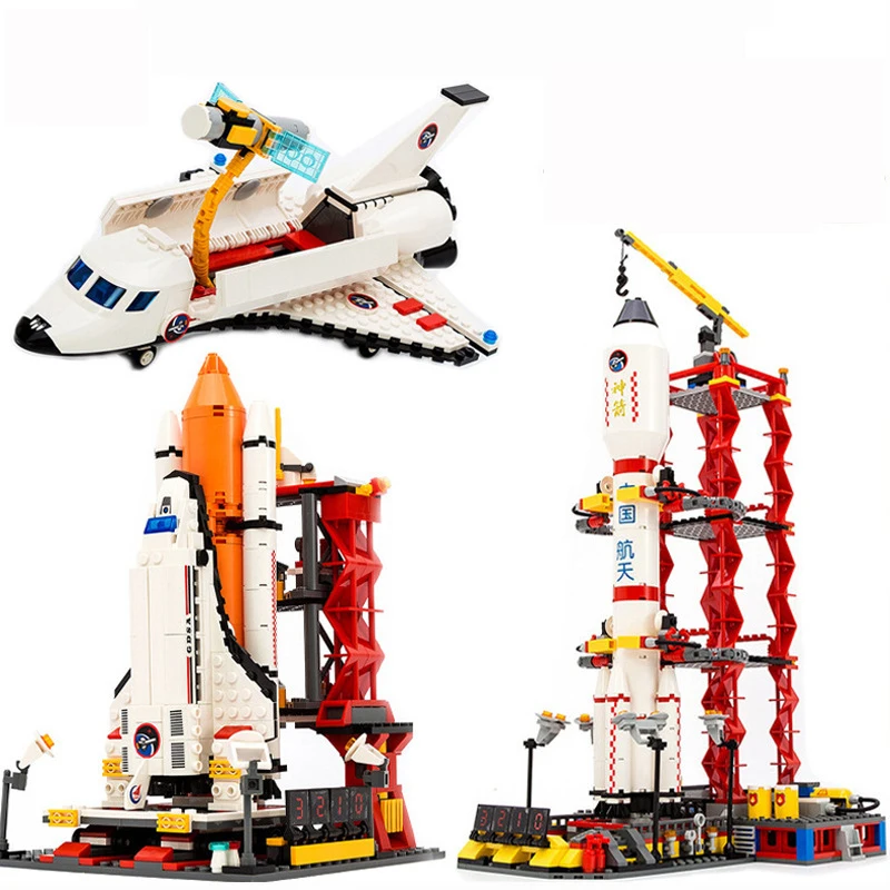 City Spaceport Series Space Shuttle Launch Center Model Building Blocks Spaceship Figure Rocket Bricks Construction Toys For Kid
City Spaceport Series Space Shuttle Launch Center Model Building Blocks Spaceship Figure Rocket Bricks Construction Toys For Kid