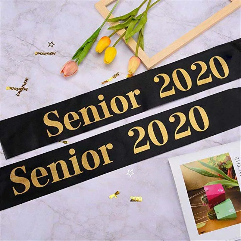 1pcs Black Ribbons "Senior 2020" Satin Sash Single Sided Graduate Celebration Party Photo Booth Props Party Supplies Gift
1pcs Black Ribbons "Senior 2020" Satin Sash Single Sided Graduate Celebration Party Photo Booth Props Party Supplies Gift