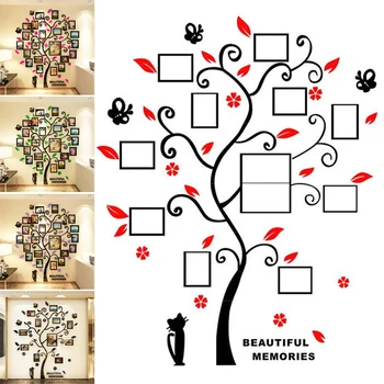 3D Acrylic Crystal Wall Sticker Adhesive DIY Stereo Photo Frame Tree Pattern Wear Resistant Home XH8Z
3D Acrylic Crystal Wall Sticker Adhesive DIY Stereo Photo Frame Tree Pattern Wear Resistant Home XH8Z