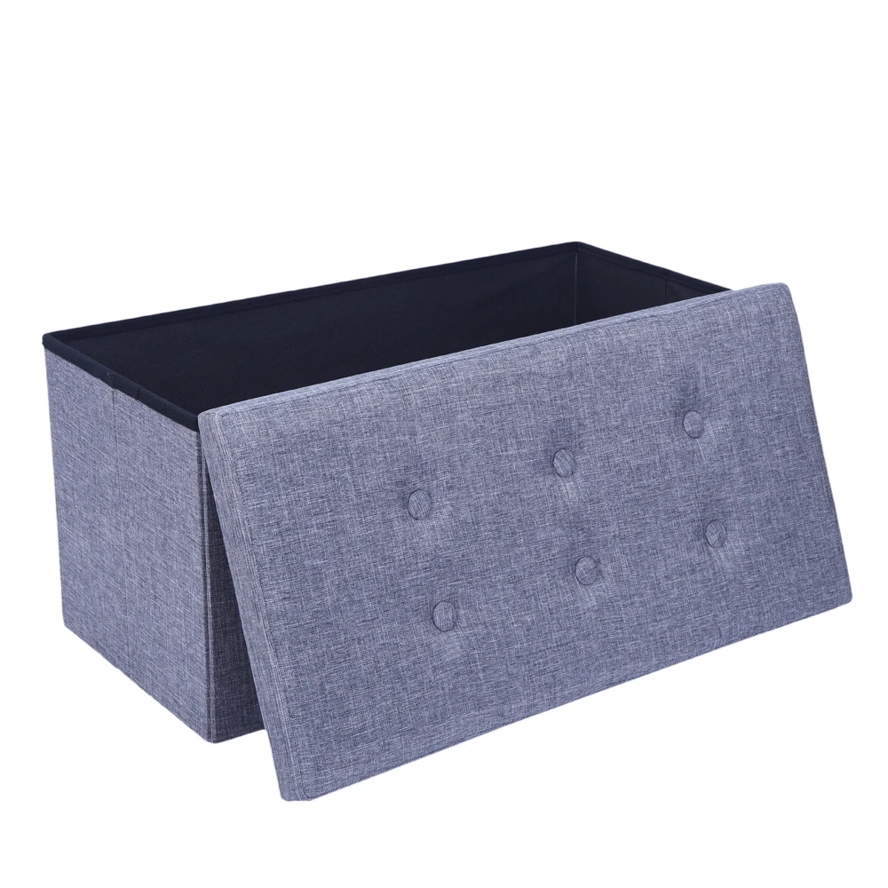 Foldable Practical Hessian Rectangle Shape Surface with Leather Button Footstool Black UK Warehouse
Foldable Practical Hessian Rectangle Shape Surface with Leather Button Footstool Black UK Warehouse
