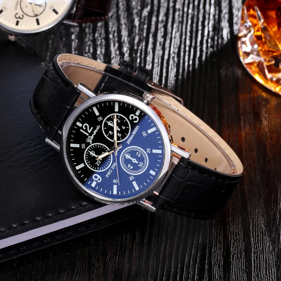 Часы мужские кварцевые с циферблатом модные роскошные наручные нейтральным