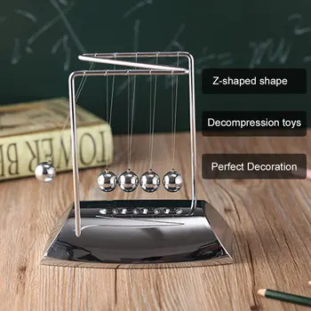 Z-Shaped Plated Newton Pendulum Ball Metal Collision Ball Physical Energy Conservation Office Bedroom Decoration
Z-Shaped Plated Newton Pendulum Ball Metal Collision Ball Physical Energy Conservation Office Bedroom Decoration