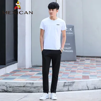 MEXICAN men's short-sleeved casual suit summer fashion men's knitted t-shirt trousers men's suit
MEXICAN men's short-sleeved casual suit summer fashion men's knitted t-shirt trousers men's suit