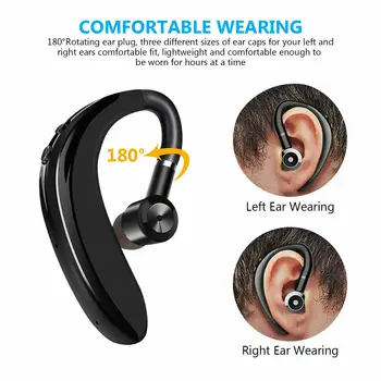 kowkaka Bluetooth Earphone Ear Hook Left and Right Headset Wireless Bluetooth 5.0 Single Earphone with Mic Handsfree Hairphone
kowkaka Bluetooth Earphone Ear Hook Left and Right Headset Wireless Bluetooth 5.0 Single Earphone with Mic Handsfree Hairphone