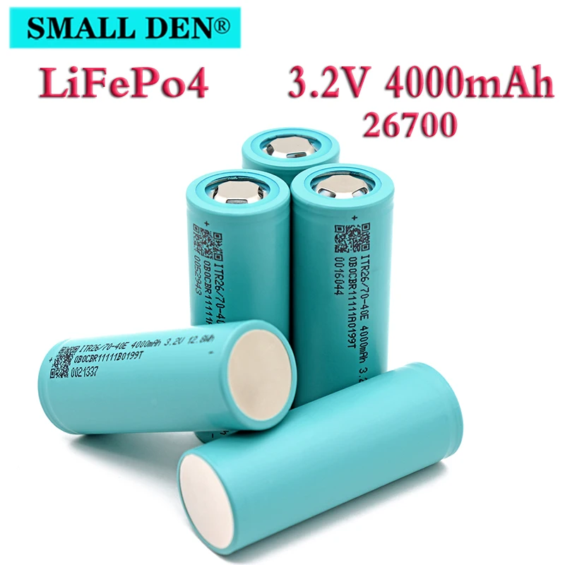 3.2V4000mAh 26700 LiFePO4 Battery 3C Continuous Discharge Maximum 5C Power battery Electric car scooter Energy storage DIY Solar
3.2V4000mAh 26700 LiFePO4 Battery 3C Continuous Discharge Maximum 5C Power battery Electric car scooter Energy storage DIY Solar