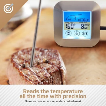 Thermometer with 3 Probes Waterproof Temperature Probes perfect Meat Thermometer Oven Thermometer for Cooking Any Meat Works in
Thermometer with 3 Probes Waterproof Temperature Probes perfect Meat Thermometer Oven Thermometer for Cooking Any Meat Works in