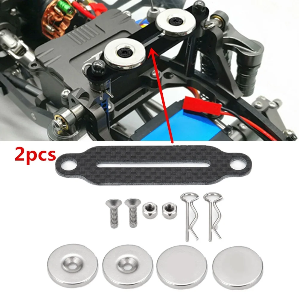 YEAHRUN 2pcs/set Metal Body Shell Mount Bracket w/ Magnet for 1:10 RC Axial SCX10 90028 90027
YEAHRUN 2pcs/set Metal Body Shell Mount Bracket w/ Magnet for 1:10 RC Axial SCX10 90028 90027
