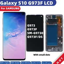 ORIGINAL AMOLED Galaxy S10 LCD Display with frame for SAMSUNG G973 G973F LCD SM-G9730 G973F/DS Touch Screen Digitizer With dots
ORIGINAL AMOLED Galaxy S10 LCD Display with frame for SAMSUNG G973 G973F LCD SM-G9730 G973F/DS Touch Screen Digitizer With dots