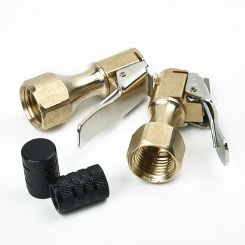 4pcs/Set Chuck Air Heavy Duty Flow Lock On Tire With Clip For Inflator Gauge Car 1/4" Female Thread NPT. 3/4" Hex Tool
4pcs/Set Chuck Air Heavy Duty Flow Lock On Tire With Clip For Inflator Gauge Car 1/4" Female Thread NPT. 3/4" Hex Tool