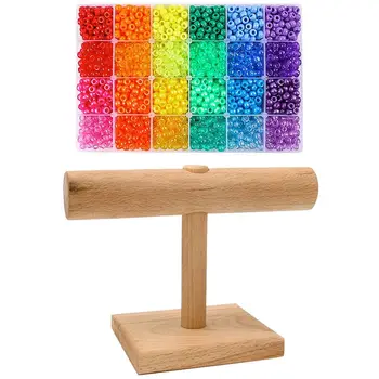 2880 Large Hole Beads Rainbow Plastic Beads 6 x 9 mm 24 Colors 4 Styles Round Bead Sets with DIY Wood Display
2880 Large Hole Beads Rainbow Plastic Beads 6 x 9 mm 24 Colors 4 Styles Round Bead Sets with DIY Wood Display