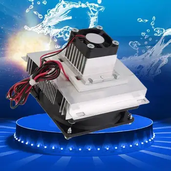 Thermoelectric Peltier Refrigeration Cooling System Kit Cooler Double Fan