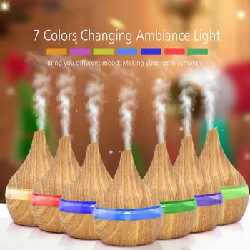 Air Humidifier Electric Aroma Essential Oil Diffuser Wood Grain Ultrasonic Humidifier 7 Colors Changing Light Humidifier#g40
Air Humidifier Electric Aroma Essential Oil Diffuser Wood Grain Ultrasonic Humidifier 7 Colors Changing Light Humidifier#g40
