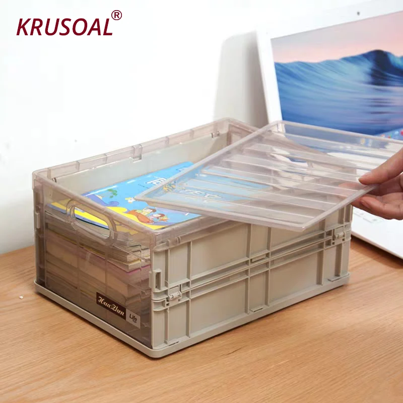 Foldable Storage Box Plastic box Toy Makeup Organizer Books Container Sundries Storage Basket Home travel storage organizer 
Foldable Storage Box Plastic box Toy Makeup Organizer Books Container Sundries Storage Basket Home travel storage organizer