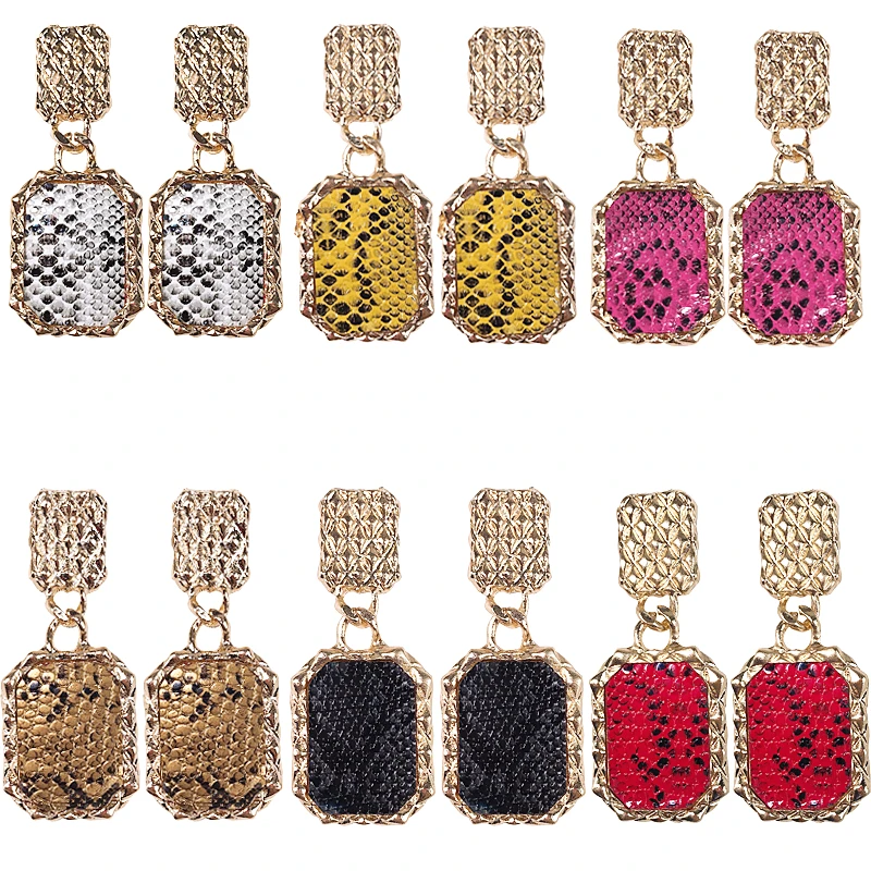 Luxury Imitation Leopard Snake Skin Long Dangle Earrings For Women Metal Senior Big Drop Earring Jewelry Women Girl
Luxury Imitation Leopard Snake Skin Long Dangle Earrings For Women Metal Senior Big Drop Earring Jewelry Women Girl
