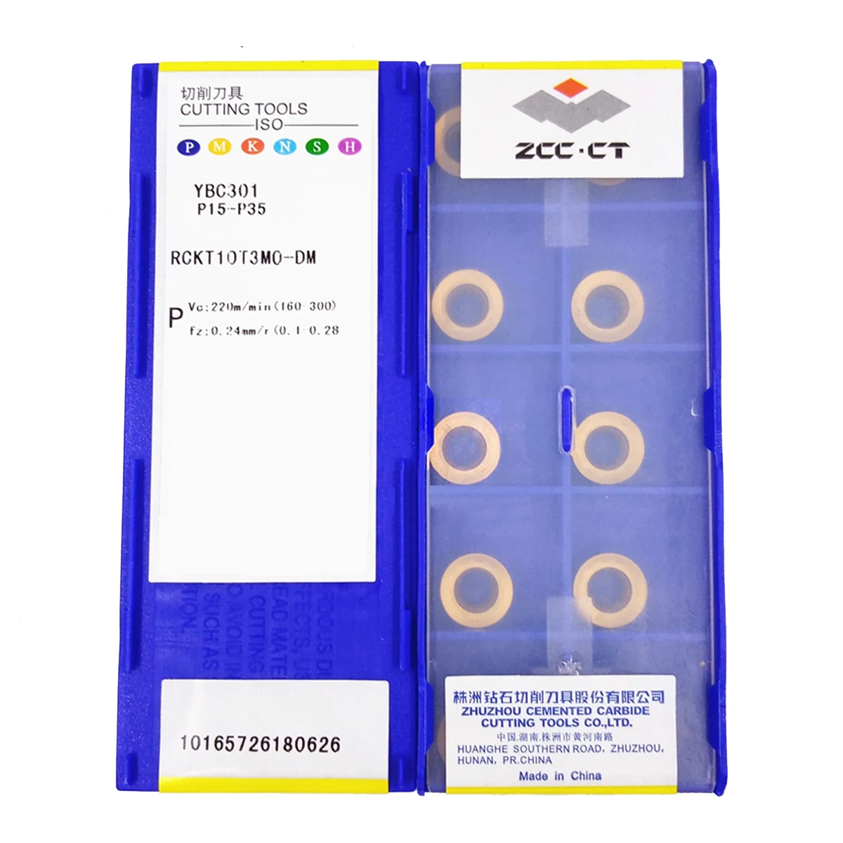 ZCC.CT RCKT10T3MO-PM YBC301/RCKT10T3MO-DM YBC301 карбидные вставки 10 шт. | Инструменты