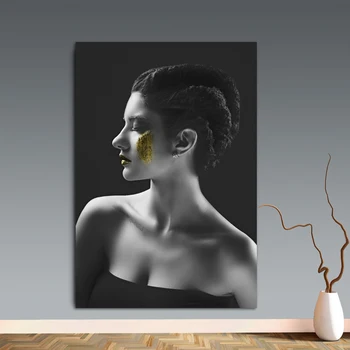 African Woman Painting Black and Gold Nude Woman Oil Painting Wall Art Posters and Prints Modern Living Room Home Decor
African Woman Painting Black and Gold Nude Woman Oil Painting Wall Art Posters and Prints Modern Living Room Home Decor
