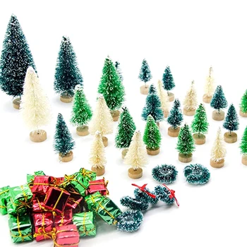 56 Pcs Artificial Mini Christmas Trees Miniature Sisal Frosted Christmas Trees Bottle Brush Trees for DIY Crafts Home
56 Pcs Artificial Mini Christmas Trees Miniature Sisal Frosted Christmas Trees Bottle Brush Trees for DIY Crafts Home