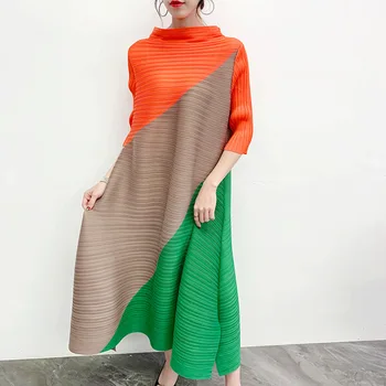 LANMREM can ship pleated Dress famale 2020 spring Summer hit Color patchwork half sleeve Longuette Loose fashion new cloth YJ004
LANMREM can ship pleated Dress famale 2020 spring Summer hit Color patchwork half sleeve Longuette Loose fashion new cloth YJ004