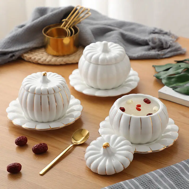 Creative ceramic stewing cup with cover and water-proof stewing cup for household sugar water dessert bowl soup cup steamed cup 
Creative ceramic stewing cup with cover and water-proof stewing cup for household sugar water dessert bowl soup cup steamed cup