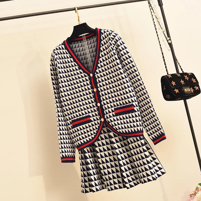 Amolapha Women 2019 Autumn Single Button Knit Cardigan Jacket+Mini Skirts Two Pieces Sets Pattern Knit Skirt Suit
Amolapha Women 2019 Autumn Single Button Knit Cardigan Jacket+Mini Skirts Two Pieces Sets Pattern Knit Skirt Suit